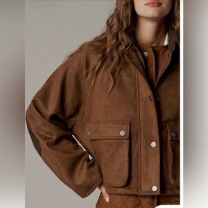 Faux Suede Two-ferJacket by Anthropologie